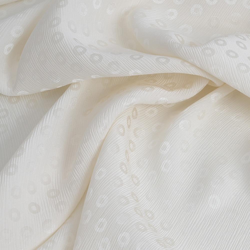Cream Wrinkled Fabric 5589 - Fabrics4Fashion