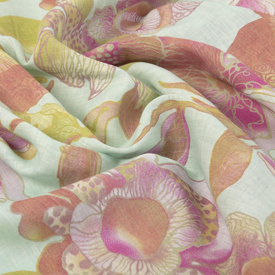 Floral Print Linen fabric 5033 Fabrics4Fashion Floral Print Linen fabric 5033 Fabrics4Fashion