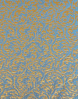 Gold and Blue Jacquard Fabric 96892