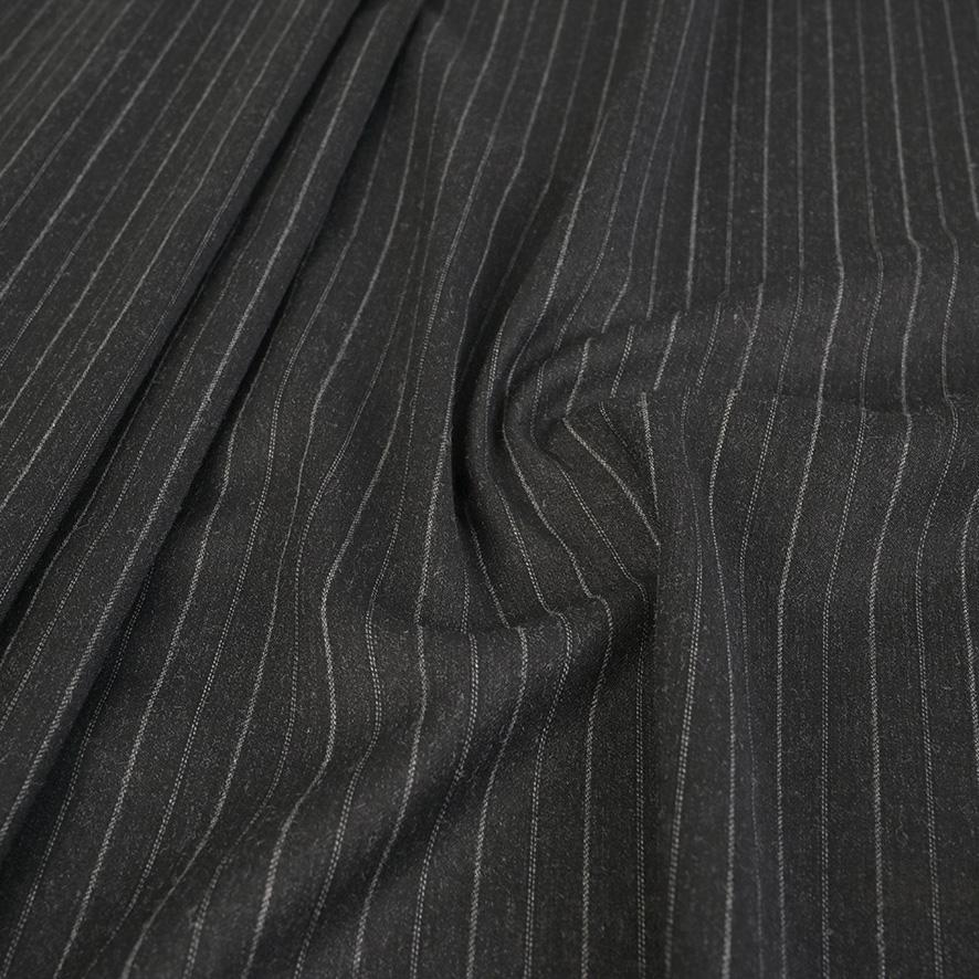 Graphite Chalk Stripe Fabric 99849