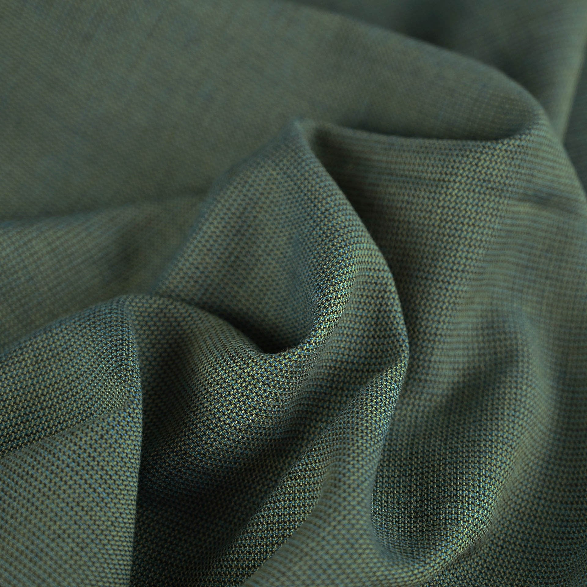 Green Cotton Blend Fabric 5538