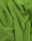 Green Herringbone Coating Fabric 3868