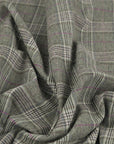 Grey Check Flannel Fabric 97540