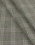 Grey Check Flannel Fabric 97540