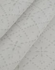 Grey Floral Jacquard Fabric 97190