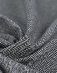 Grey Herringbone Suiting Flannel 97179