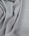 Grey Prince of Wales Suiting Fabric 98838
