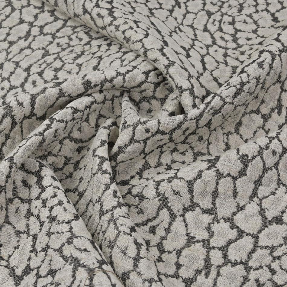 Grey and Ivory Jacquard Fabric 97200