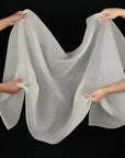 Ivory Organza Silk Fabric 97606