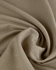 Khaki Beige Linen Blend Fabric