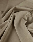 Khaki Beige Linen Blend Fabric