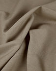 Khaki Beige Linen Blend Fabric