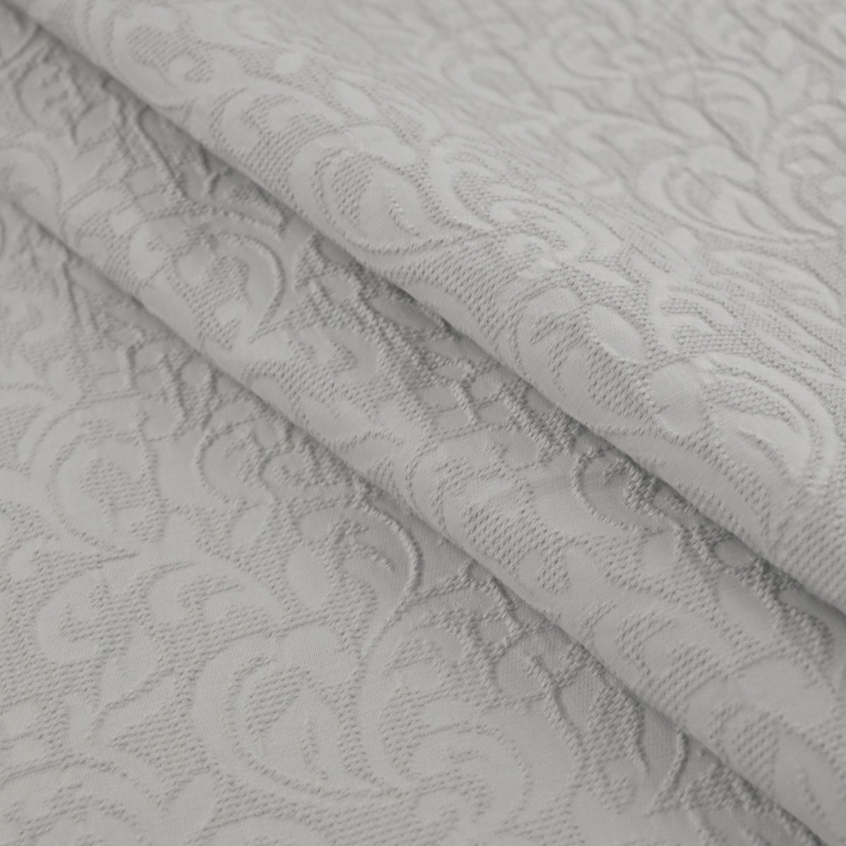 Fabric Polyester Jacquard; BR3094-006 Matelasse Floral White