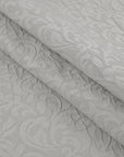 Light Grey Floral Jacquard Fabric 96641