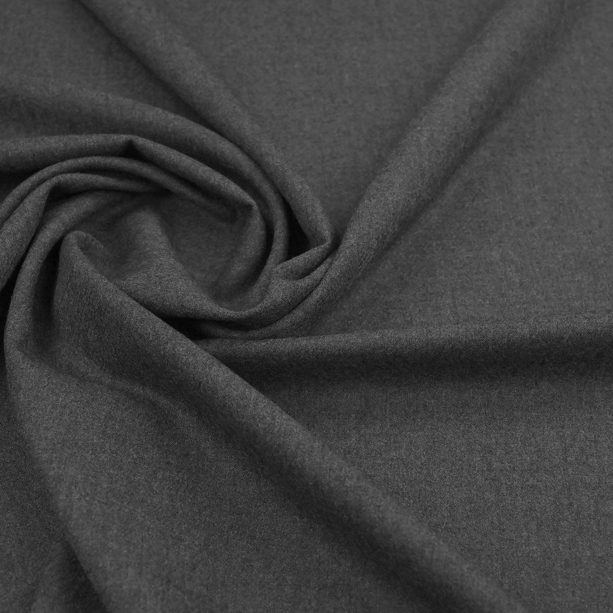 Melange Dark Grey Suiting Flannel 98856