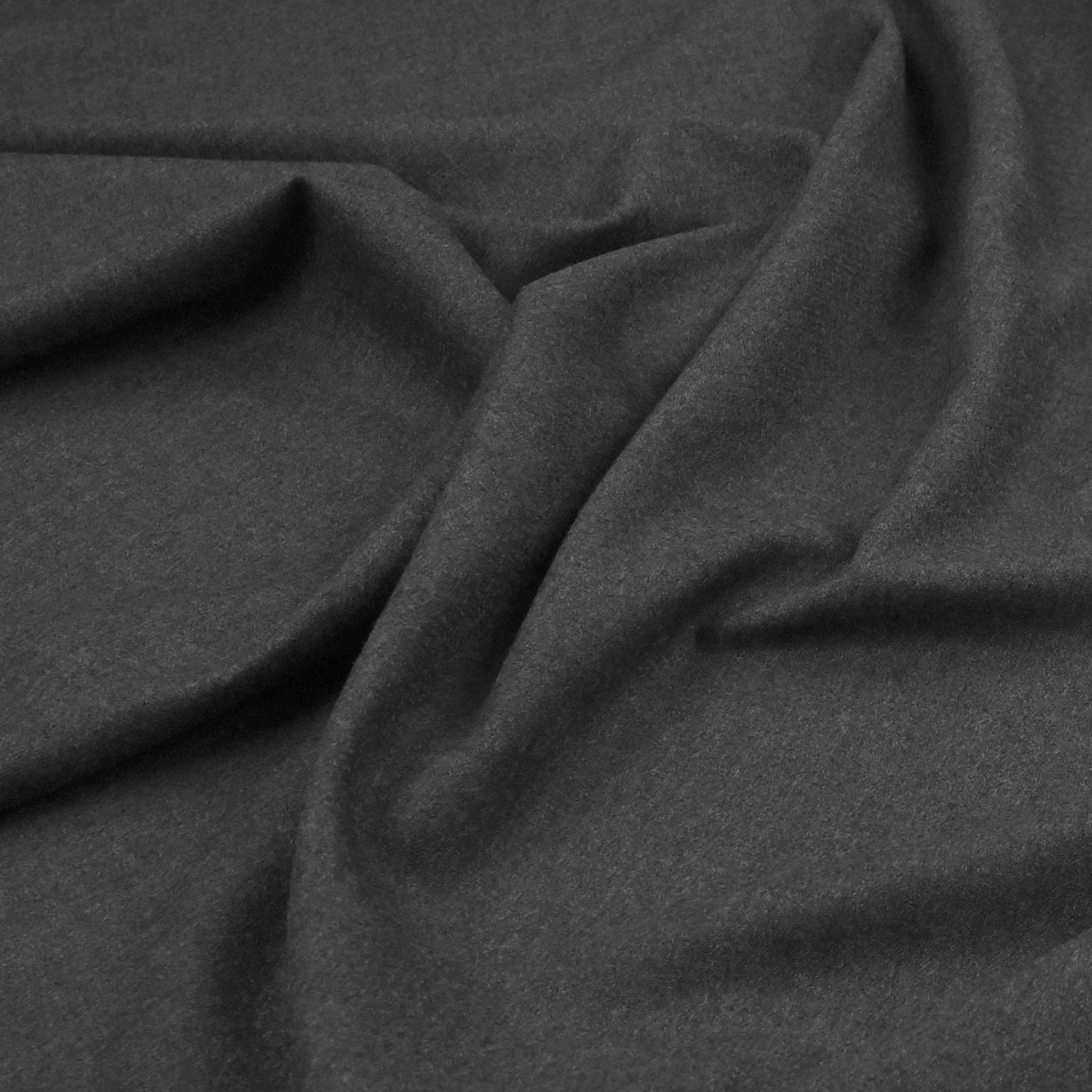 Melange Dark Grey Suiting Flannel 98856