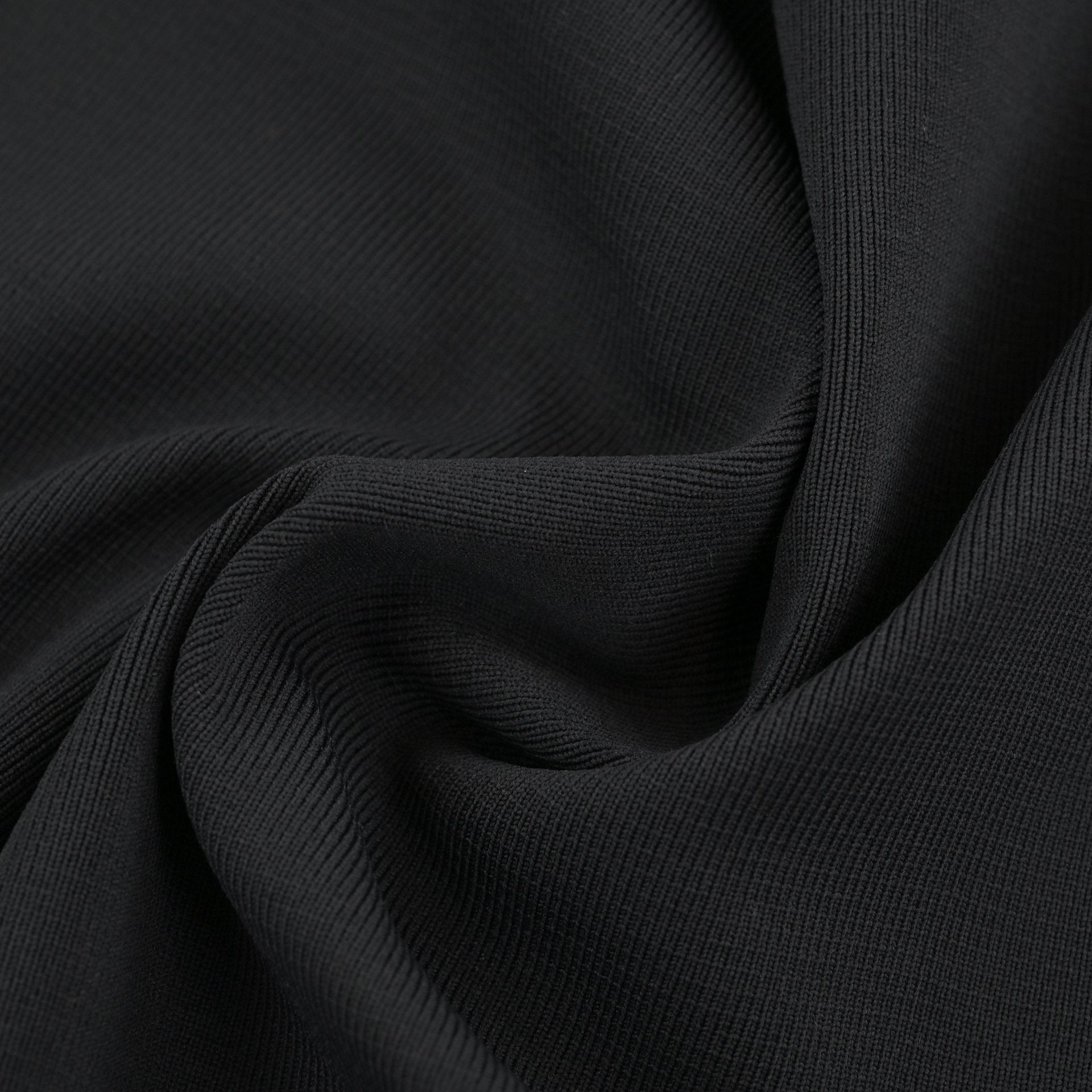 Midnight Rib Stretch Knit Fabric 1005