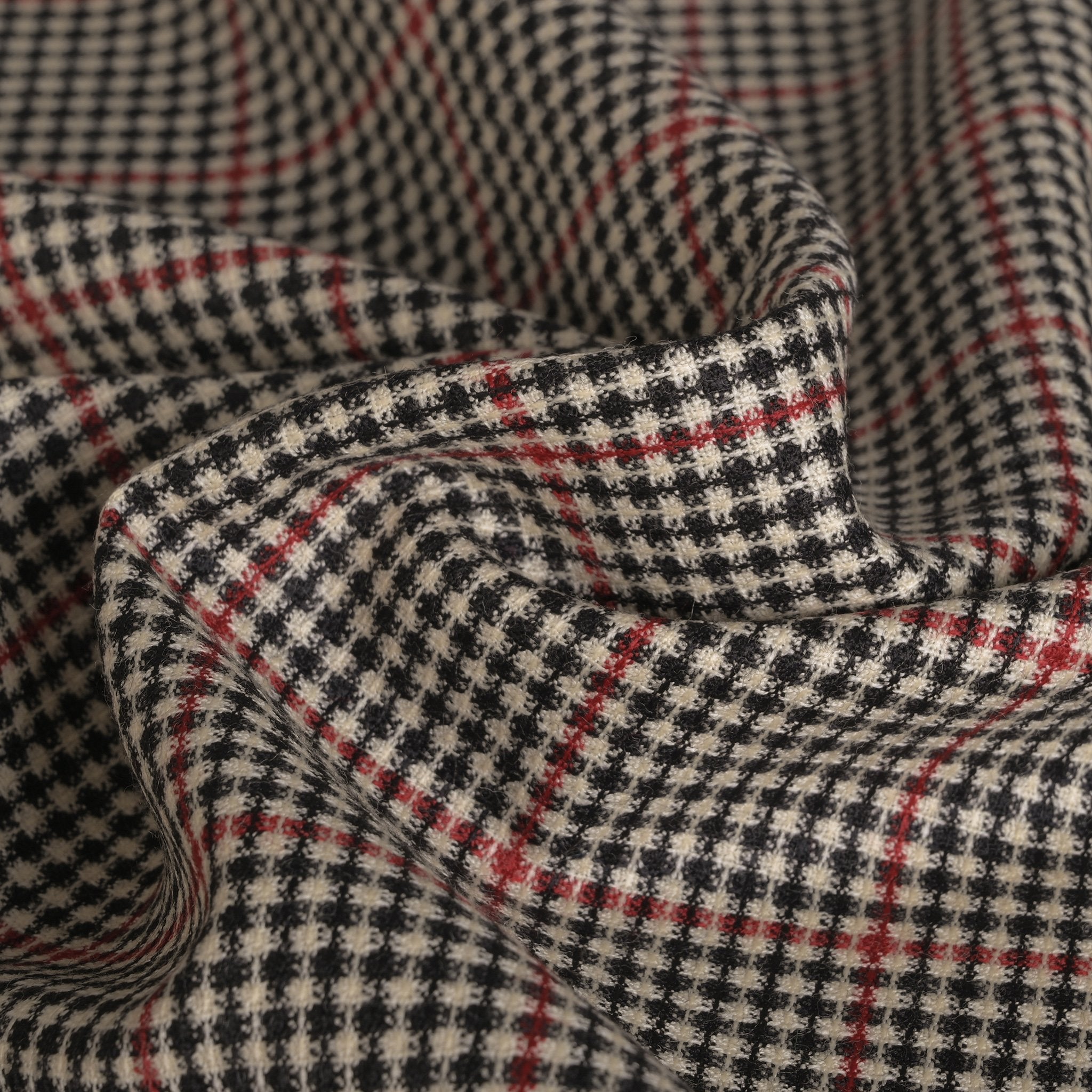 Multicolor Houndstooth Check Fabric 3920