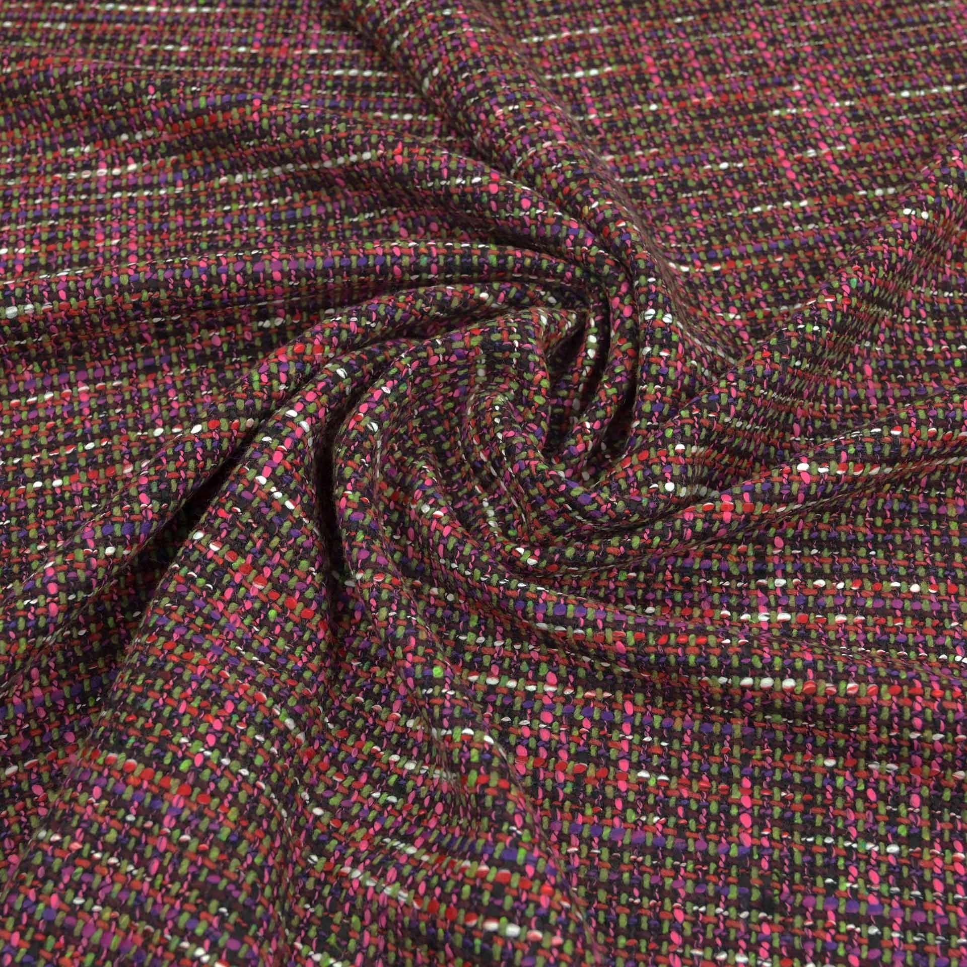 Multicolor Tweed Fabric 4691