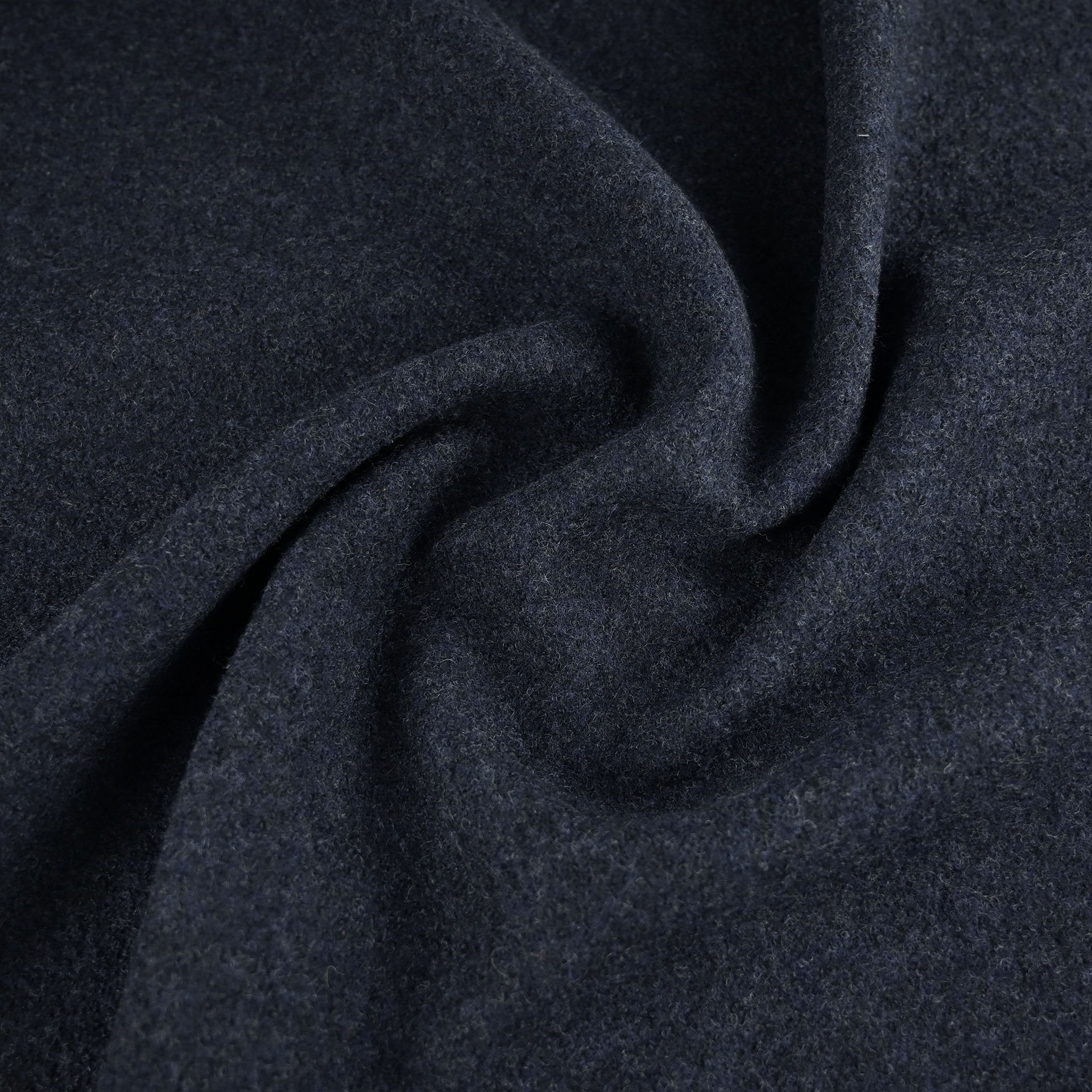 Navy Bouclé Coating Fabric 2691