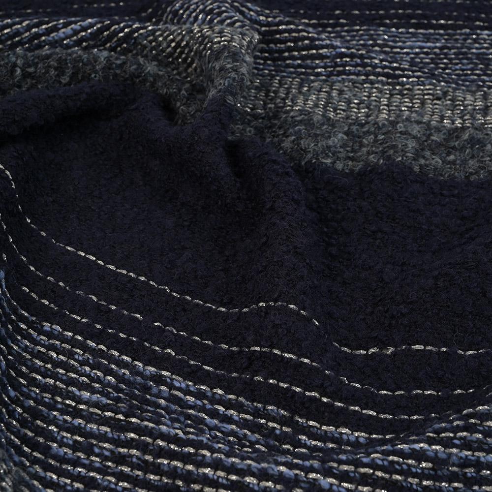 Navy Bouclé Knit 99808 - Fabrics4Fashion