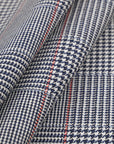 Navy Check Coating Fabric 6452