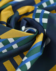 Navy Check Jacquard 4244 fabric