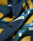 Navy Check Jacquard 4244 fabric