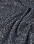 Navy Coating Tweed Fabric 5271