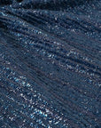 Navy Fancy Tweed Fabric 1521