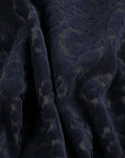 Navy Floral Velvet Fabric 99769