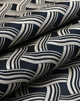 Navy Geometric Jacquard 3147