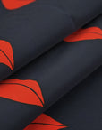 Navy Grosgrain Print Fabric 2720