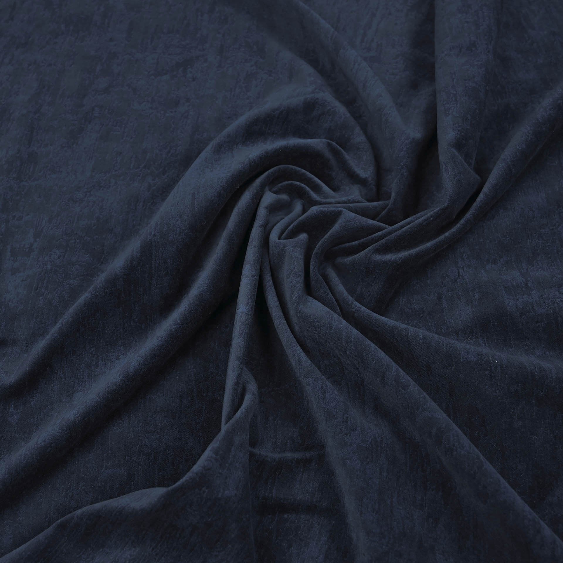 Navy Hammered Velvet Fabric 465
