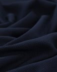 Navy Plain Tweed Fabric 2799