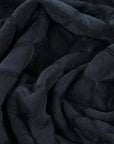 Navy Quilted Fabric 3236