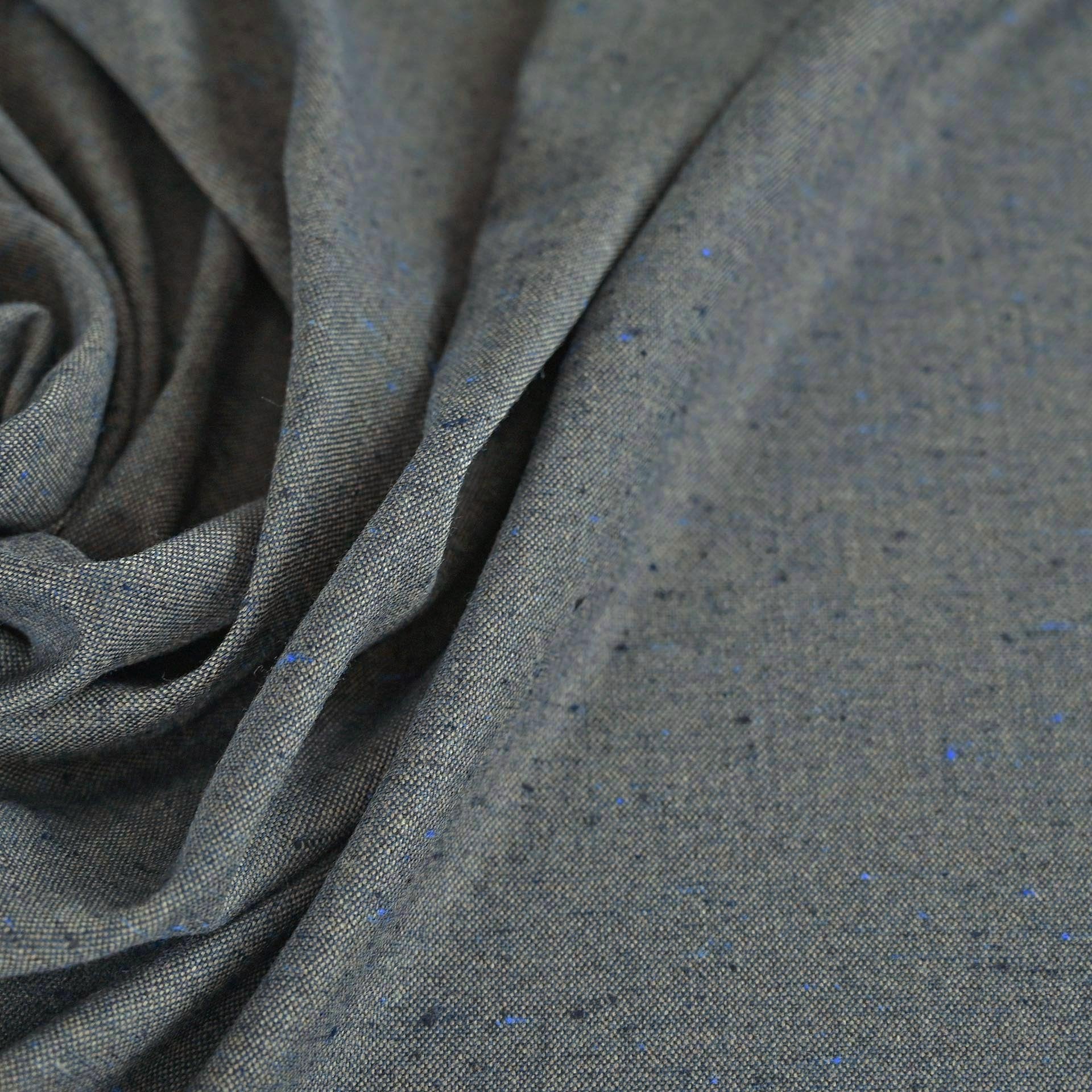 Navy Tweed Fabric 5679
