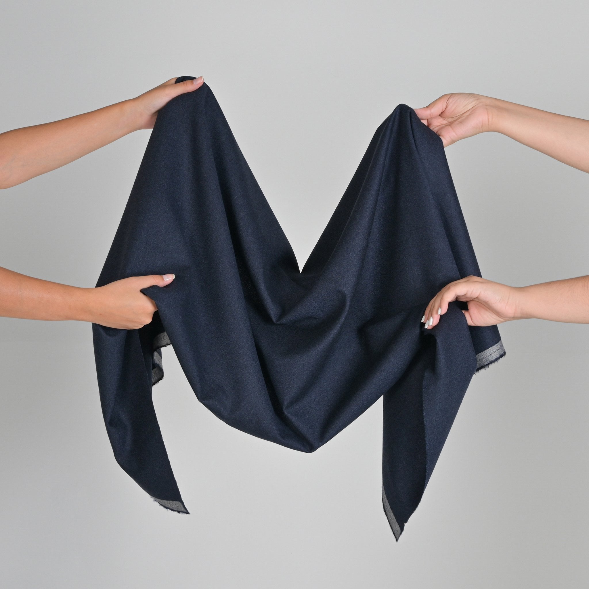 Navy Wool Flannel 97126 – Fabrics4Fashion