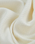 Off-White Textured Wool Fabric 96878