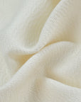 Off-White Textured Wool Fabric 96878