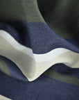 Olive Green Stripes Fabric 760