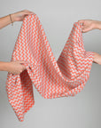 Orange Birds Jacquard Fabric 2075