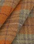 Orange Plaid Coating Fabric 97729