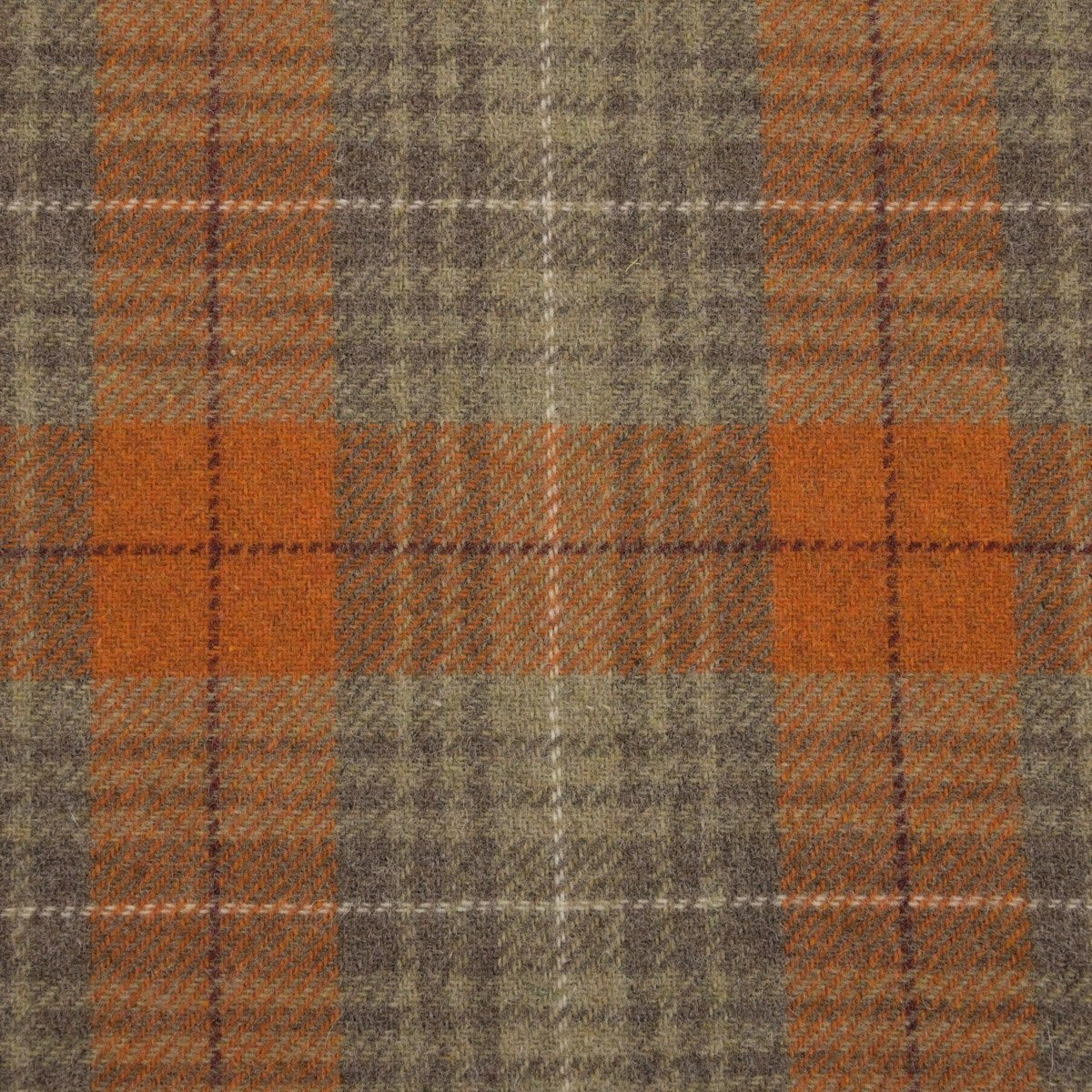 Orange Plaid Coating Fabric 97729