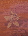 Orange Red Floral Chiffon 98322