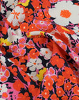 Orange Red Floral Print 2047 - Fabrics4Fashion