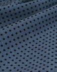 Blue Polka-Dot Flock Fabric 99771