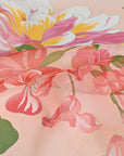 Pink Floral Chiffon Silk 1658