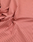 Pink Stripes Stretch Cotton Fabric 98659
