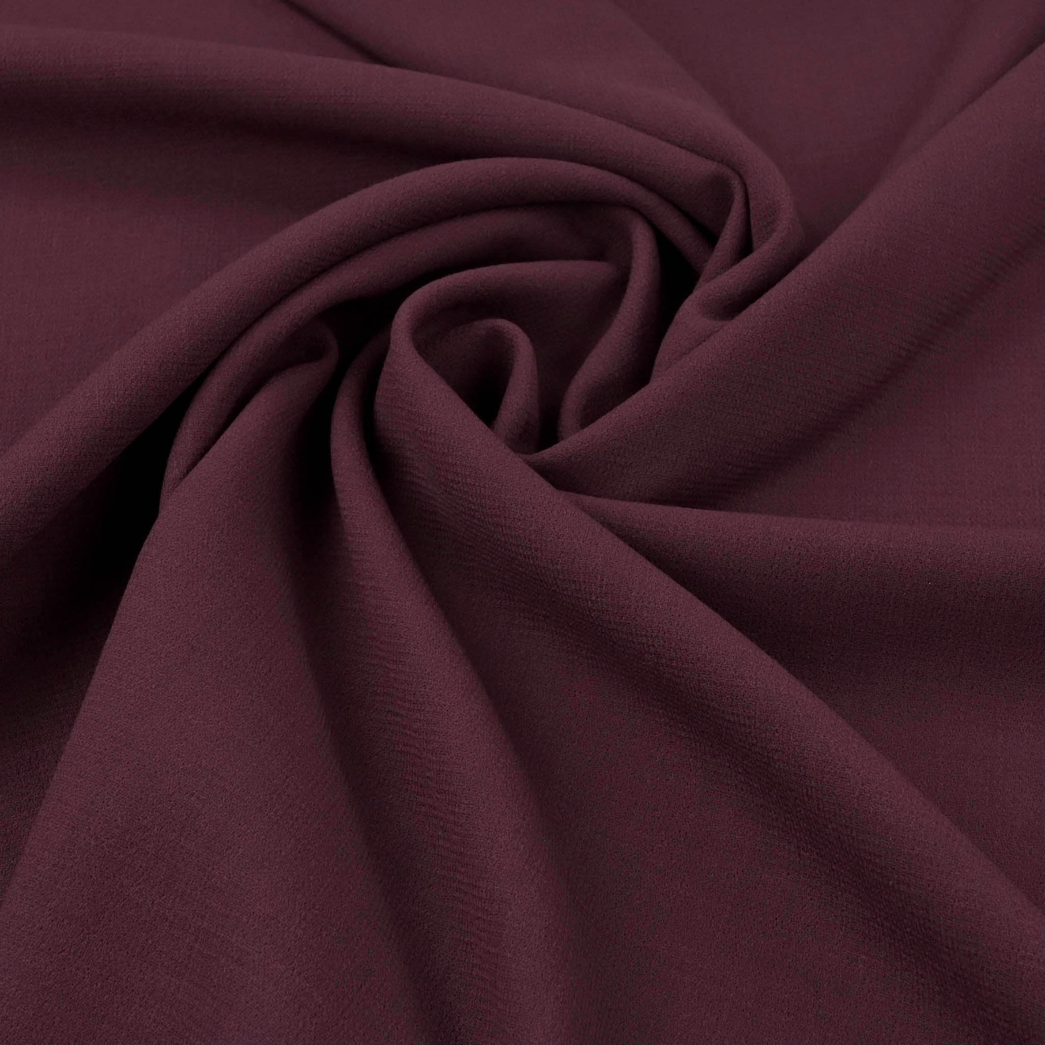 Plum Doublewave Crepe Fabric 97077